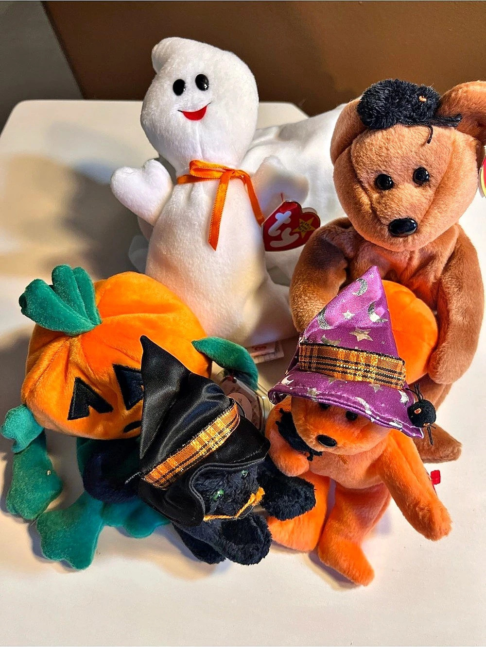 Ty Halloween Beanie Babies Collection Halloween Plush Set NWT
